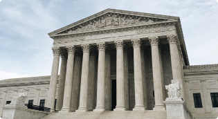 Courthouse exterior of the front steps