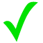 green check mark icon