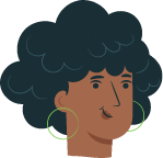 Cartoon portrait of Jenna