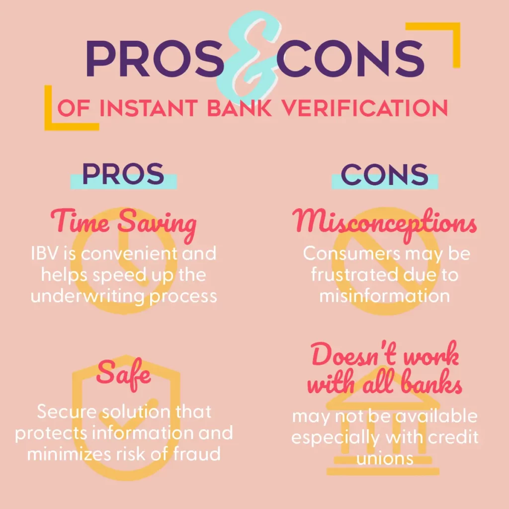 Pros and cons of IBV net pay advance