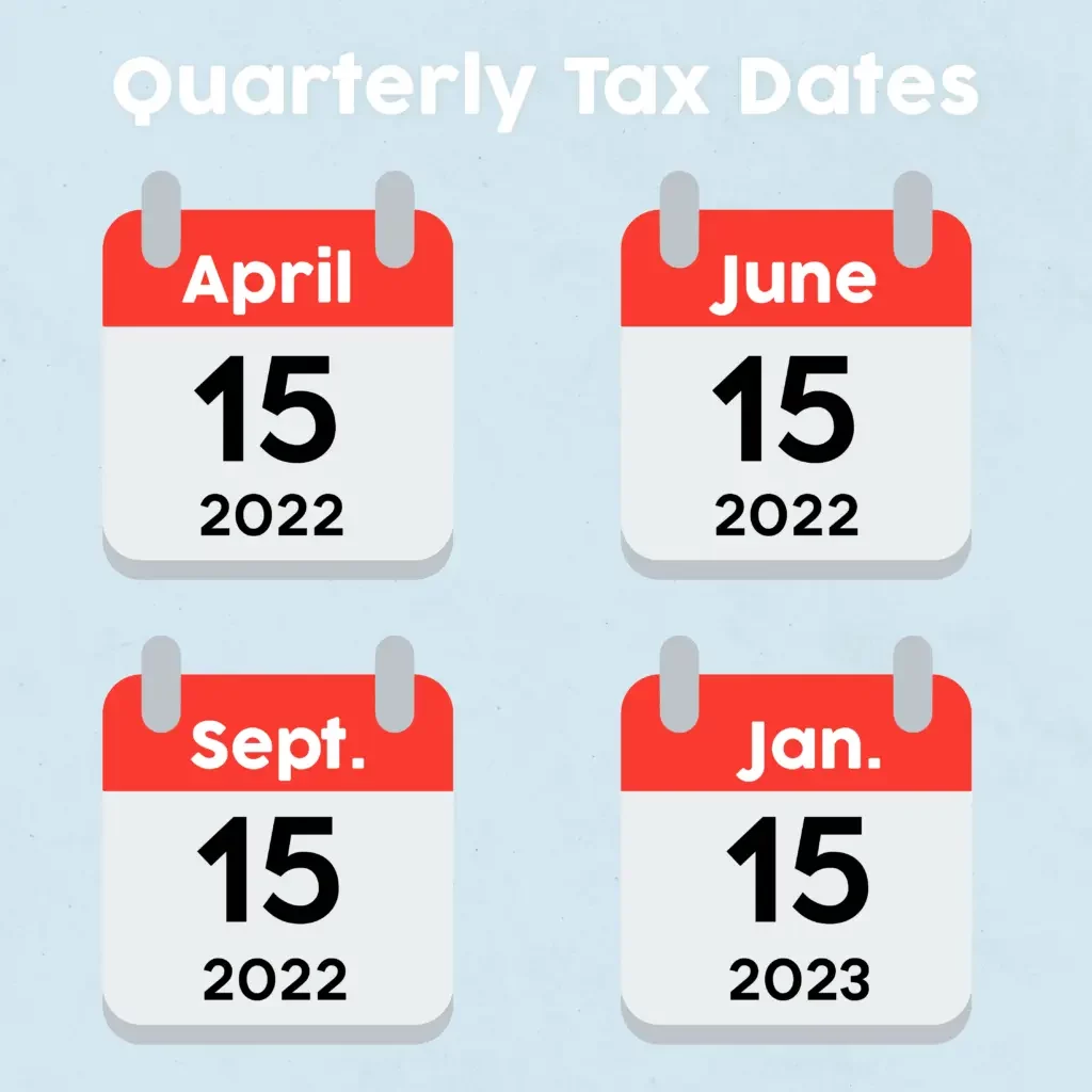 Quarterly tax dates image