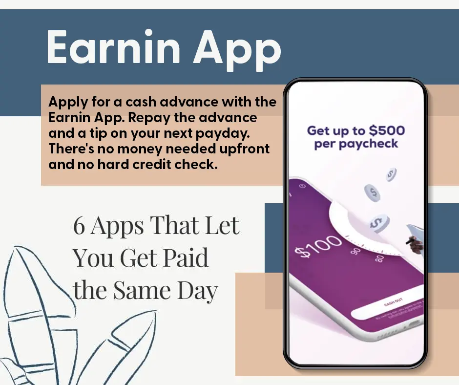 EarnIn  You worked today. Get paid today