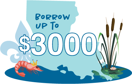 Louisiana borrow up to $3000