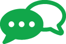 Green chat bubble icons