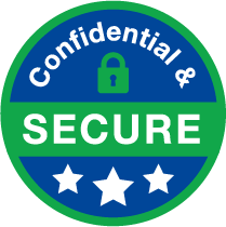 confidential and secure badge