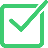 green checkmark