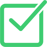green checkmark