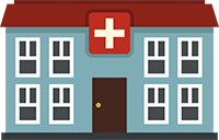 Graphic of blue car having its back tire changed