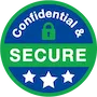 confidential and secure badge